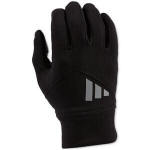 Adidas Men's Black COLD RDY Running Reflective Touch Screen Grip Gloves Size M/L